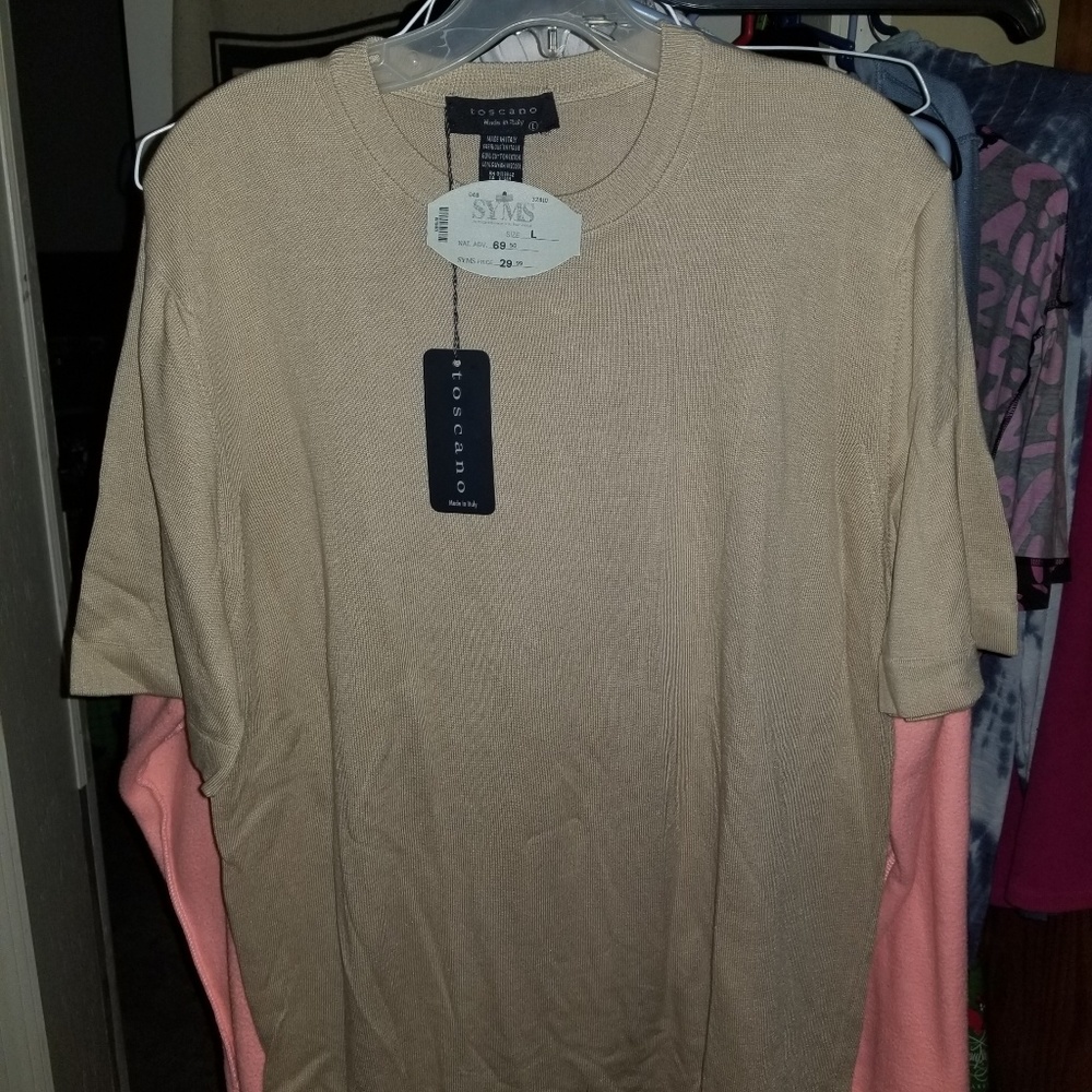 Men's short sleeve sweater